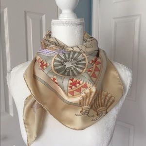 Hermes L’Air Marin silk scarf